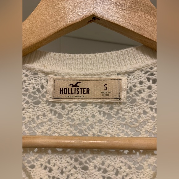 Hollister White Knit Cardigan - Size XS - Picture 2 of 5